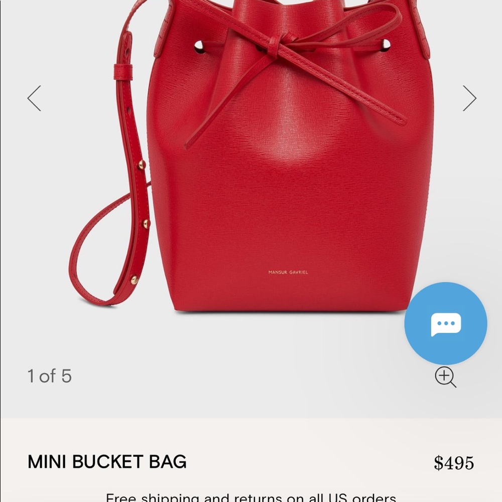 Mansur Gavriel mini bucket bag